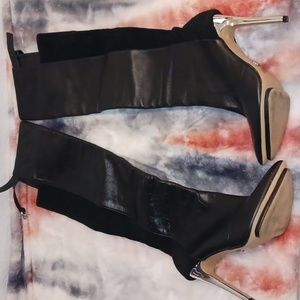 Knee high platform boots